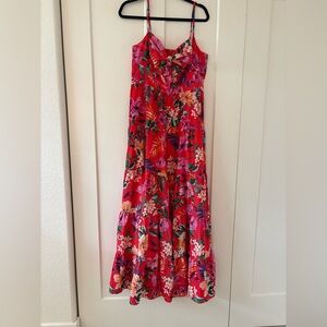 Eliza J Red Floral Dress